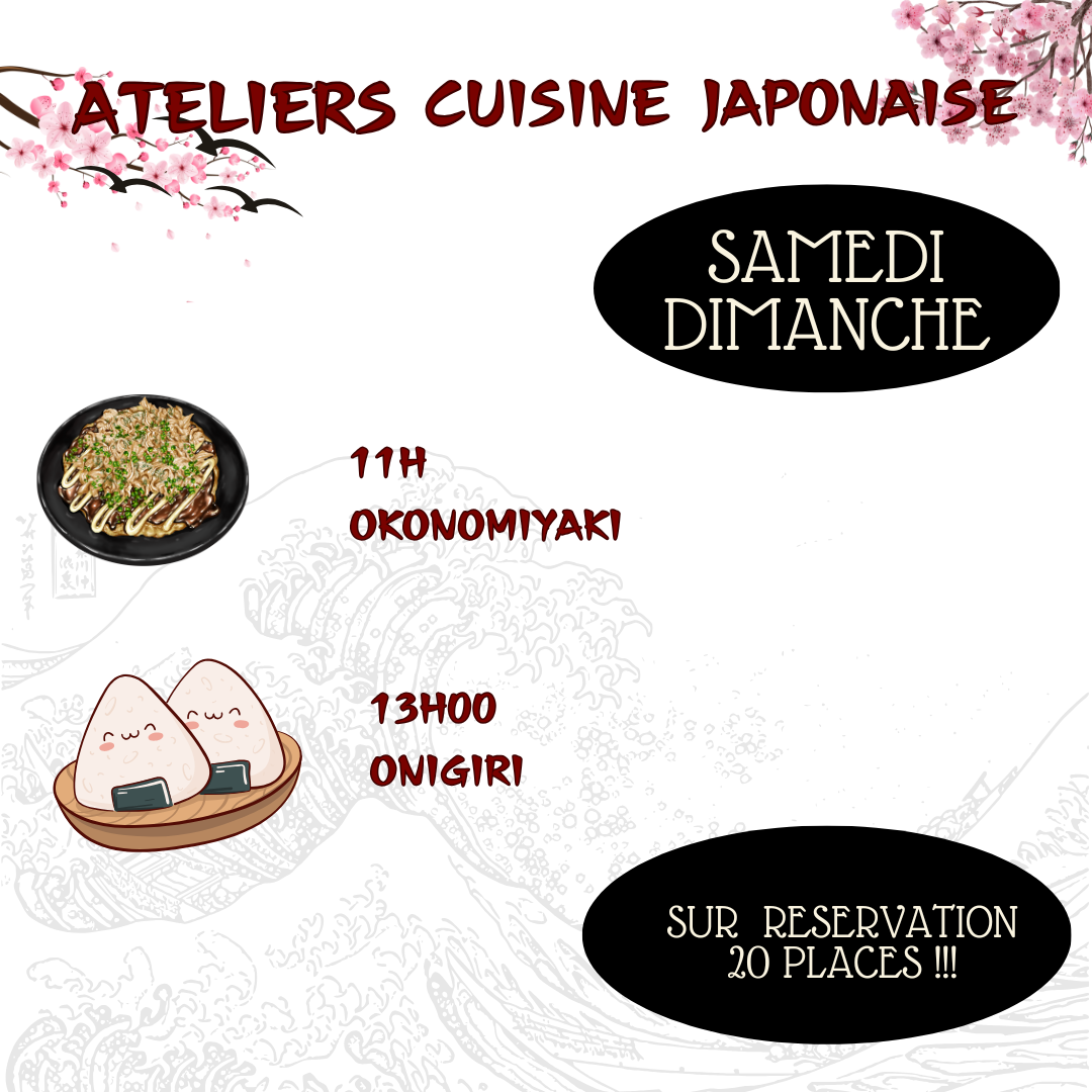 Atelier de Cuisine Japonaise Gratuit  par GERO JAPAN !